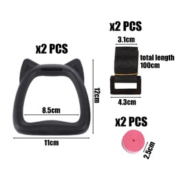 OAAO 1 Set of Children's Ring Training Set, Children's Fitness Gymnastics Equipment, Gymnastics Equipment for Boys and Girls, Non-slip Training Equipment, Professional Fitness Rings