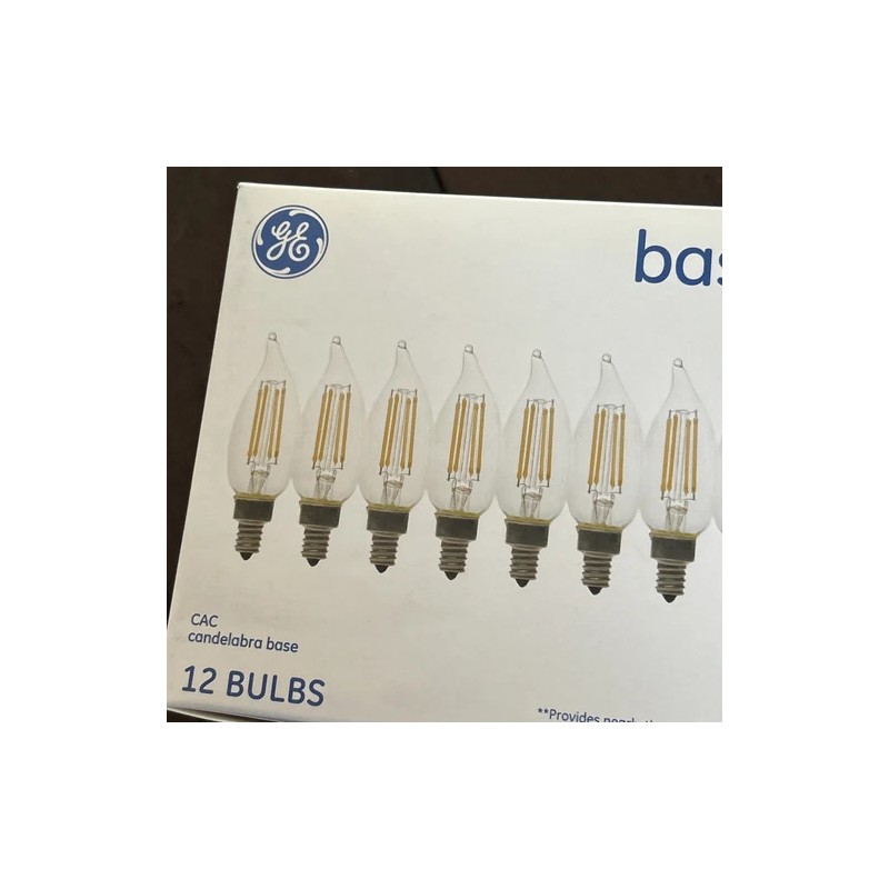 GE Basic 5W Candelabra Base CAC LED Soft White Dimmable