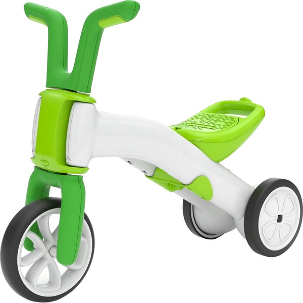 Chillafish Bunzi Gradual Balance Bike and Tricycle,6 inches, 2-in-1 Ride on Toy for 1-3 Years Old, Silent Non-Marking Wheels, Lime