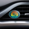 Sunset with Palm Trees Graphic Car Air Freshener Vent Clip