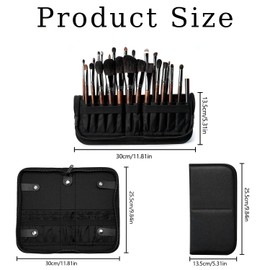 Makeup Brush Holder Waterproof Portable Makeup Brush Organizer Travel Case Stand Up Cosmetic Brush Storage Bag Handheld Makeup Bag for Travel (1 Pcs)