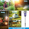 Qualirey 4 Pack Solar Bug Zapper Outdoor Mosquito Waterproof LED