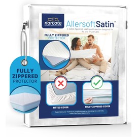 RV 6 Sided Zippered Mattress Protector with Secure Locking Zipper for Shorter 3-8 Depths| Creates a Natural Seal Around Your Mattress from Dust, Pet Dander, Pollen, Liquids & More| 32x75