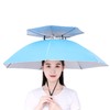 Fishing Hats Double Rainy Umbrella Anti UV Rainproof Sun Protection