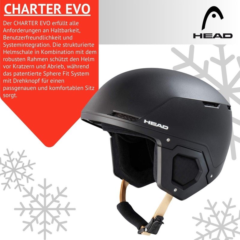 Ski Helmet Snowboard Helmet Head Charter Evo SR Black Size: