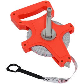 100ft Fiberglass Tape Measure, 30m Inches/Feet Measuring Tape Metric Tape, Dual Sided Measure, Mefape Waterproof Wind Up Long Distance Tape Measure for Field Measuring