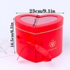 Heart Shape Gift Box, Gift Box with Bow, Heart-Shaped Cardboard