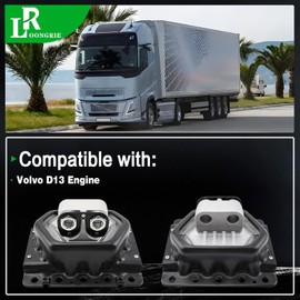 LOONGRIE Trucks Engine Mounts Left or Right Compatible with Volvo D13 Engine, Volvo Trucks and Renault Trucks, Replace# 20723224 20499472 20499470 21228153 7420499469 7420499472 20499469 1PCS