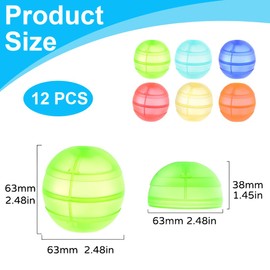 NOPKESV Pack of 12 Reusable Water Bombs with Mesh Bag, Self-Closing Water Toy, Children, Outdoor Toy, Boys, Magic Splashy Balls, Pool Toy
