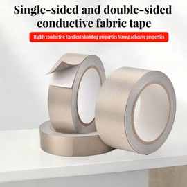 전도성 직물 테이프 전자파 휴대폰 방지 수리 차폐 간섭 터치스크린 [10mmx20m] Conductive Fabric Tape Electromagnetic Phone Shielding Repair Interference Touchscreen [10mmx20m]