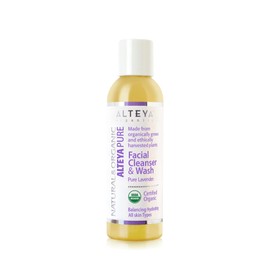 Alteya Organic Facial Cleanser and Wash Lotion 150 ml - Pure Lavender - USDA Organic Certified Biodegradable Pure Natural Vegan - Facial Cleanser