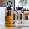 wangsdjy 34oz Glass Water Bottle with Straw, Infuser & Protective