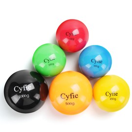 Cyfie 6 Pack Heavy Weighted Baseball/Softball (4.59/7.05/13.1/15.9/17.64/35.3 oz), Hitting Batting Training and Throwing, Plyo Baseball(Red&Yellow&Blue&Green&Orange&Black)