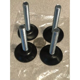 CHS 4 pack Levelers Threaded 3/8 -16 Stud Foot Feet Furniture Equipment Chair Table