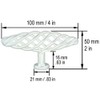 5 Pack Satin Nickel or Brushed Nickel Oval Bird Cage