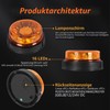 Yuanjoy LED Beacon, IP67 Yellow Warning Light, Flashing Safety Warning