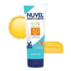 2 Protectores Solares 50 Fps Nuvel Suncare Kids 120 Ml