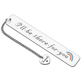 Best Friend Day Friends TV Show Merchandise Pride Accessories for Women I'll Be There for You Friend Gift Ideas Friendship Gifts for Women Friend Bookmark Stocking Stuffers for Teen Girl Boy