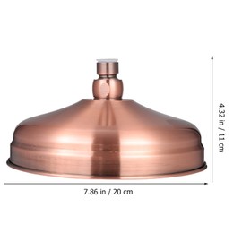 DOITOOL Copper Shower Head High Pressure Rain Shower Head Vintage Retro Shower Sprayer Bath Rainfall Sprinkler Nozzle Replacement for Bathroom Single Head