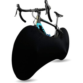Bike Cover, Dust-Proof Bicycle Indoor Cover for Storage and Transportation, High Elasticity Bicycle Wheel Cover Bag Washable Bicycle Protection Storage Bag for Mountain Bike (Black)