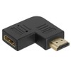 Cmple HDMI Right Angle Port Saver M/F Adapter Vertical Flat