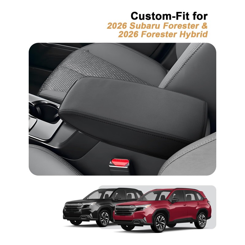 Center Console Armrest Cover for 2026 Subaru Forester - Anti-Scratch