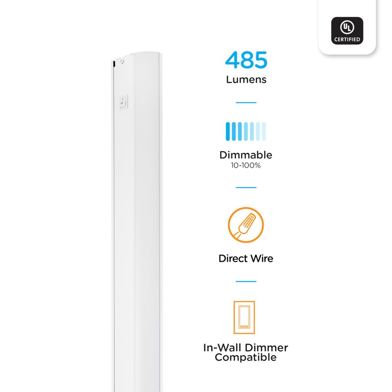 Enbrighten 12 Inch Premium Front Phase LED Under Cabinet Light