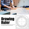 Pack of 2 Protractor, Military Plan Pointer, Template for Tactical