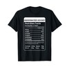 Underwater Hockey Nutrition Facts T-Shirt