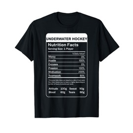Underwater Hockey Nutrition Facts T-Shirt