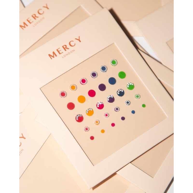 Chandni Chowk Bindis by MERCY LONDON Crystal Indian Bindi Face