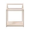 Powell Cream Wooden A-Frame House Shaped Kids Maven Clothing Rack,