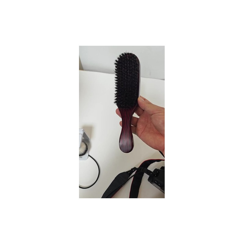 Cepillo De Pelo De Cerdas De Jabalí Natural, Peine De