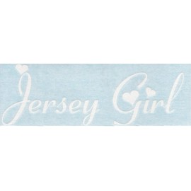 Right Now Decals Jersey Girl - New Jersey Girly - Cars Trucks Moped Helmet Hard Hat Auto Automotive Craft Laptop Vinyl Decal Store Window Wall Sticker 10113