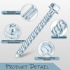 ORTAVA Concrete Screws Hex Head M8 x 60, Pack of