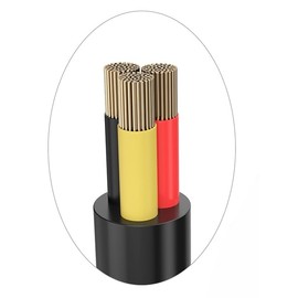 18 Gauge 3 Conductor Electrical Wire - 50ft Stranded PVC Cord Oxygen-Free Copper Cable for Power Cord, Low Voltage LED Cable, LED Strips, Lamps, and Automotive Lighting - 18/3 AWG