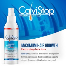 Suero para el crecimiento del cabello y spray espesante (3.4 fl oz) Suero voluminizador y texturizante para prevención de pérdida de cabello fino y adelgazamiento del cabello fórmula de biotina y queratina para fortalecer y estimular los folículos (1)