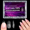 240 Piezas Tips para Uñas Soft Gel, Uñas Postizas Transparentes