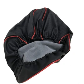 Honda Live Dio (AF34 AF35) / Live Dio SR/Live Dio ZX Dedicated Design Seat Cover, Strong Rubber Type, Made in Japan (Thick Fabric) [Fabric Color: Seat Embossed Black, Black Two-tone, Piping Color: