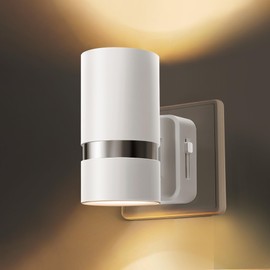 LOHAS-LED Night Light, Night Light Socket with Twilight Sensor, 0-100LM Dimmable, 3000K Warm White, Plug in Night Light for Hallway, Bedroom, Stairs, Bathroom