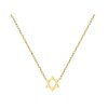 Dainty Gold Star of David Pendant Necklace Jewish Jewelry for