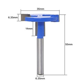 1/4 Inch Shank Straight T Slot Router Bit, Carbide T-Track Slotting Router Bit Wood Groove Milling Cutter Slatwall Groove Forming Woodworking Tool
