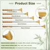 NAFJYR 2PCS Bamboo Handles Back Scratcher, Extendable Portable Travel Wooden