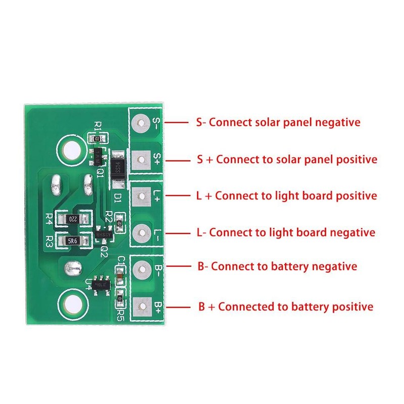 Walfront Solar Lamp Controller Module for Solar Lamp Night Light