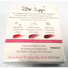 Dr. Lipp Tintes Labiales Hidratantes 100% Naturales Lote de 3 Colores SELLADOS
