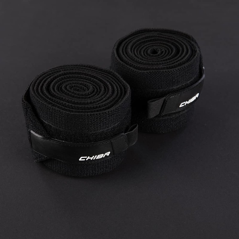 Chiba Unisex's Knee Wrap Line Glove, Black, Size EG