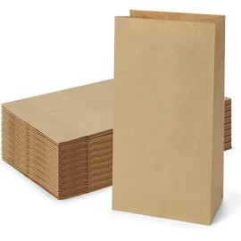 Concession Essentials Brown Paper Bags 12lb. Pack of 100 count. Brand Name Concession Essentials