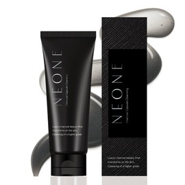 NEONE ネオネ チャコール クレンジング ジェル 100g[ 毛穴 汚れ 炭 カプセル 温感 ジェル W 洗顔 不要 保湿 ナイアシンアミド ビタミンC誘導体 パパイン酵素 CICA 配合]