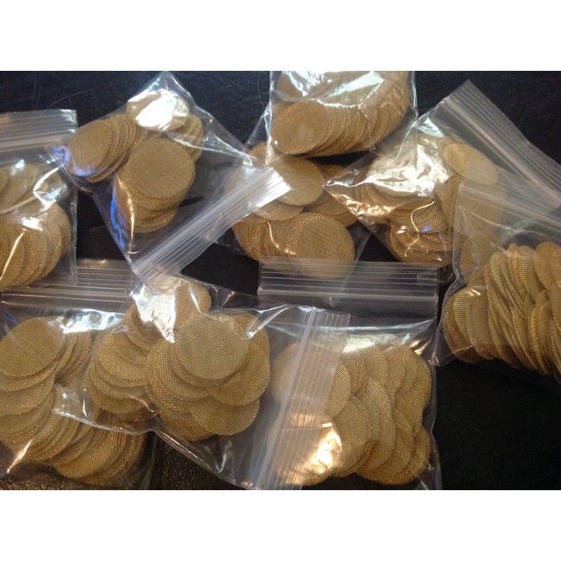 500pcs Pipe Screens, 3/5 Inch Pipe Filters,Premium Brass Pipe Screens