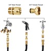 Mdlufee Garden Hose Quick Connector,3/4 inch Female Thread Tap Connector
